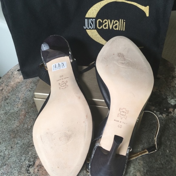 Just Cavalli Cross Ankle Strap Sandal, US 9.5 - Picture 7 of 8